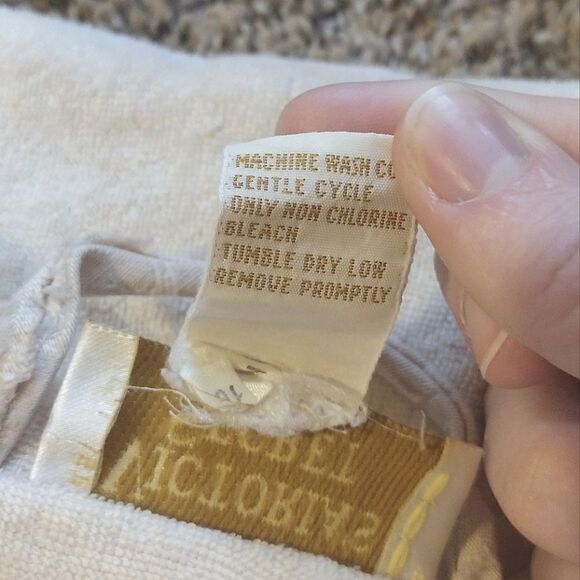 Vintage Victoria’s Secret Women's Size M/L Cream Towel Texture Waist Tie Robe - Picture 5 of 16